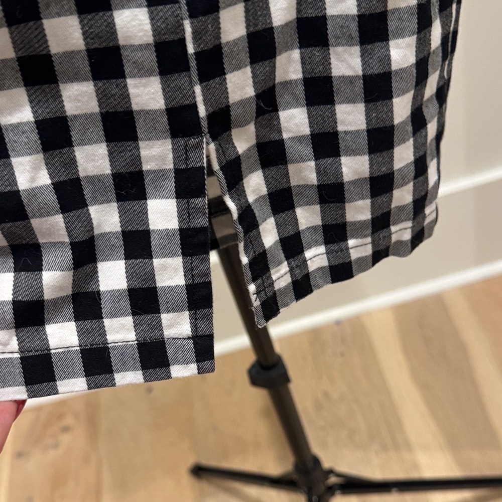 Guess Black and White Gingham Mini Skirt - Picture 3 of 5